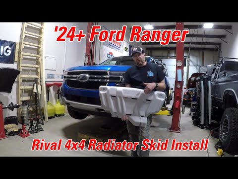 RIVAL Aluminum Radiator Skid Plate 2024-2026 Ford Ranger 2024-2026 For