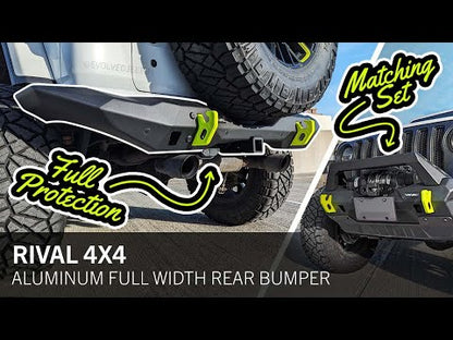 RIVAL Rear Aluminum Full-Width Bumper Jeep Wrangler JL 2018-2024