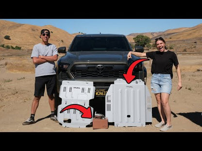 RIVAL Aluminum Transmission Catalytic Converter Skid Plate 2024-2025 Toyota Tacoma 4Gen Hybrid Compatible With TRD* | 2024-2025 Toyota Land Cruiser Hybrid | 2025 Toyota 4Runner 6Gen Hybrid