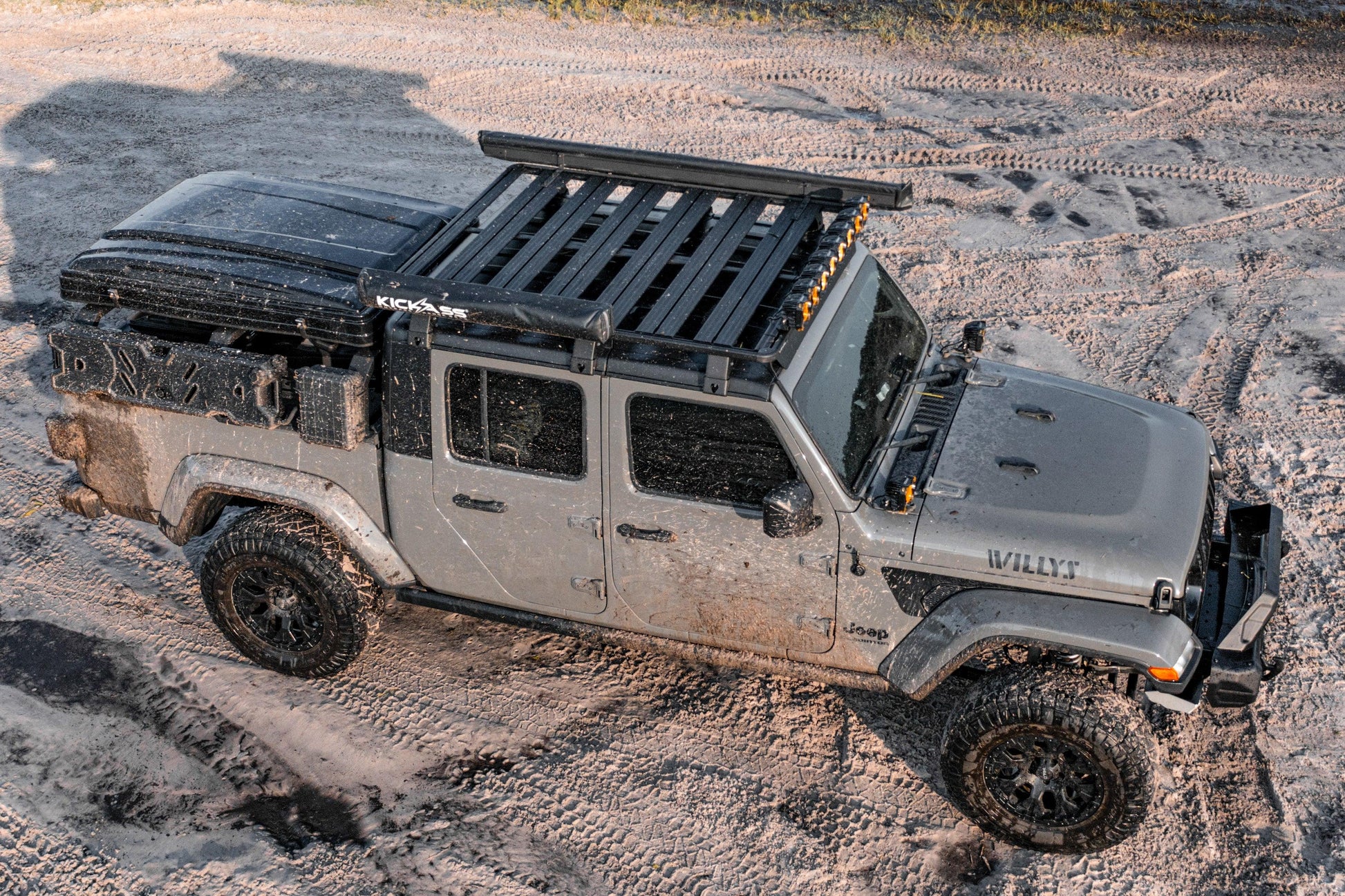 2M.2701.1 RIVAL Aluminum No-Drill Roof Rack Jeep Wrangler JL 4-Door / Gladiator - RIVAL 4x4 United States