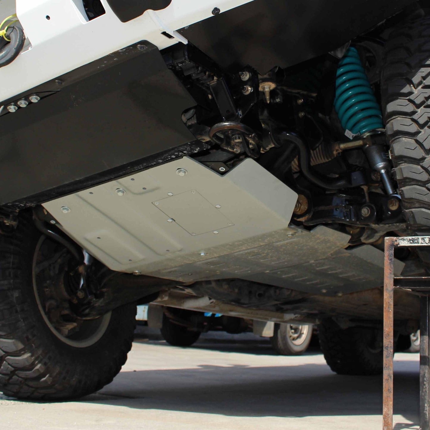 2333.5713.2.6 Aluminum Skid Plate Land Cruiser 2007-2021 Engine (Front Part) - RIVAL 4x4 USA