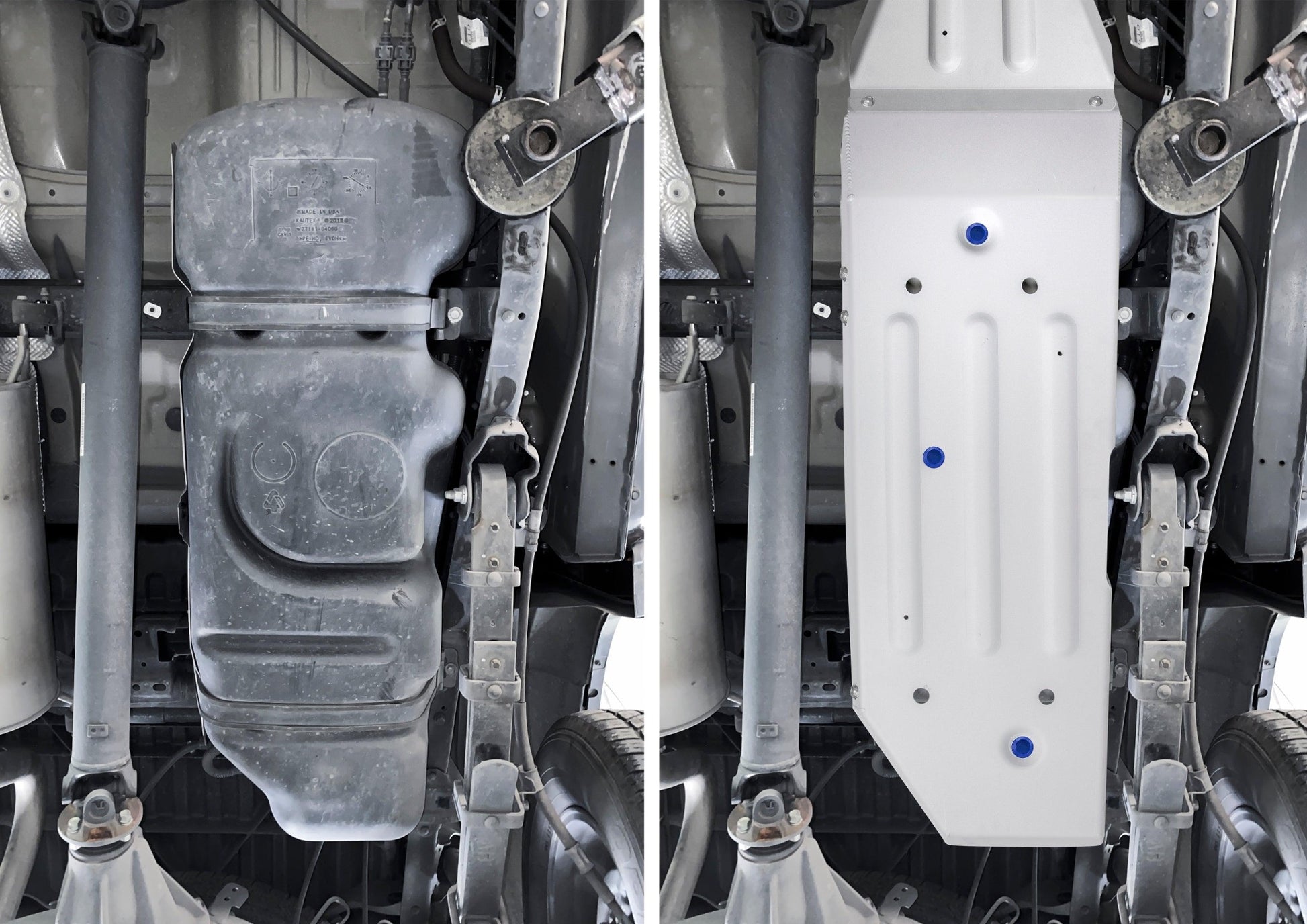 2333.9545.1.6 Aluminum Skid Plate Toyota Tacoma 2016-2022 Gas Tank Short Bed Only - RIVAL 4x4 USA