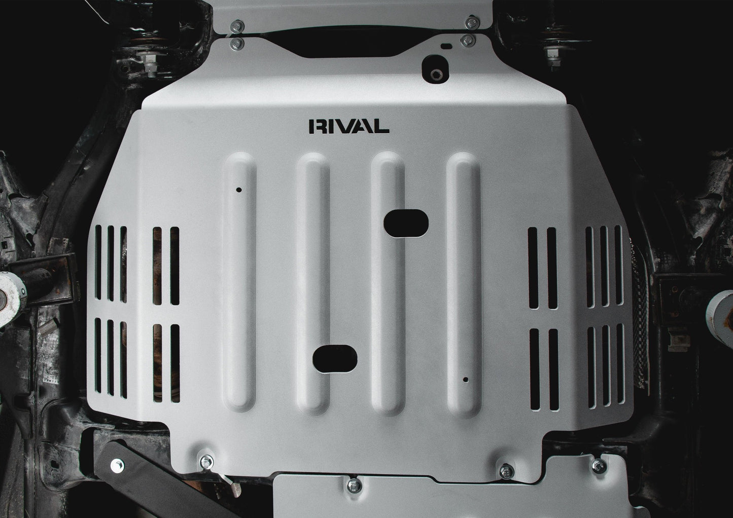 RIVAL Aluminum Skid Plate Toyota Tundra CrewMax 2021+ Transmission (excl. Hybrid) - RIVAL USA