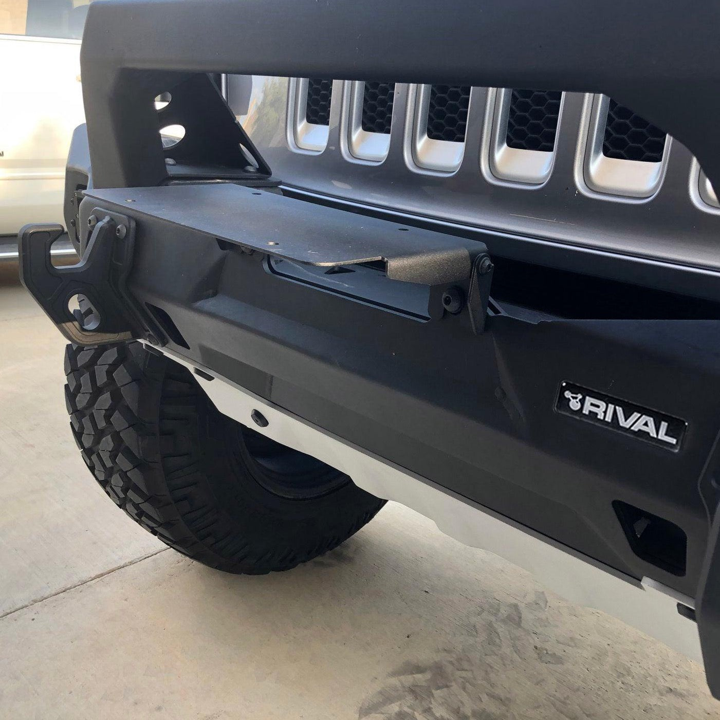 2D.0040.1 Flip-Up License Plate Mounting Bracket - RIVAL 4x4 USA