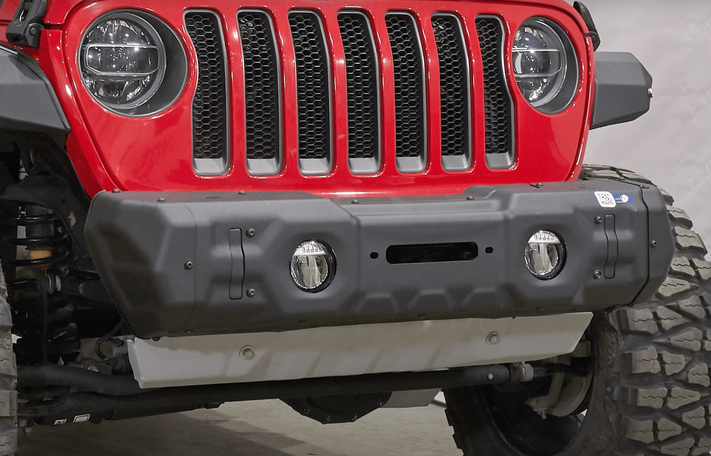 2D.2715.1.1 RIVAL Front Modular Stamped Steel Stubby Bumper Jeep Wrangler and Gladiator - RIVAL 4x4 United States