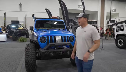 Full Set RIVAL Gen2 Front Stamped Steel Stubby Bumper 2018-2025 Jeep Wrangler JL including 392 2007-2018 Jeep Wrangler JK 2020-2025 Jeep Gladiator including Mojave