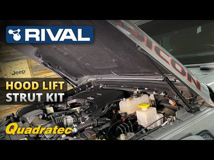RIVAL Hood Lifts 2018-2025 Jeep Wrangler JL except 392 2020-2025 Jeep Gladiator except Mojave