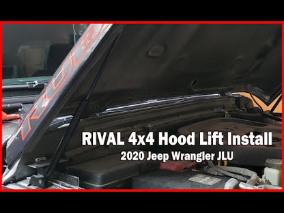 RIVAL Hood Lifts 2018-2025 Jeep Wrangler JL except 392 2020-2025 Jeep Gladiator except Mojave